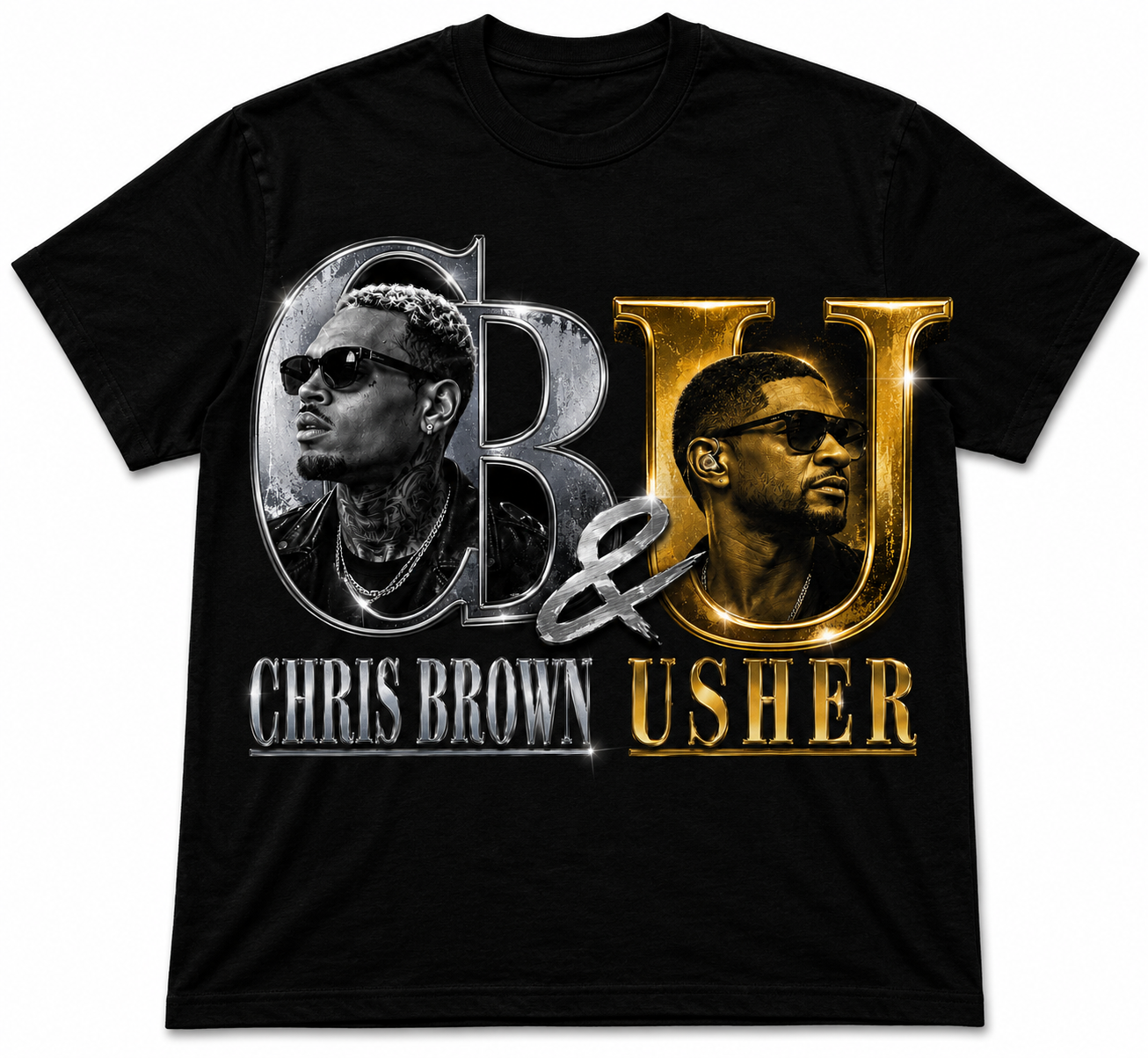 Chris Brown & Usher Signature Tees