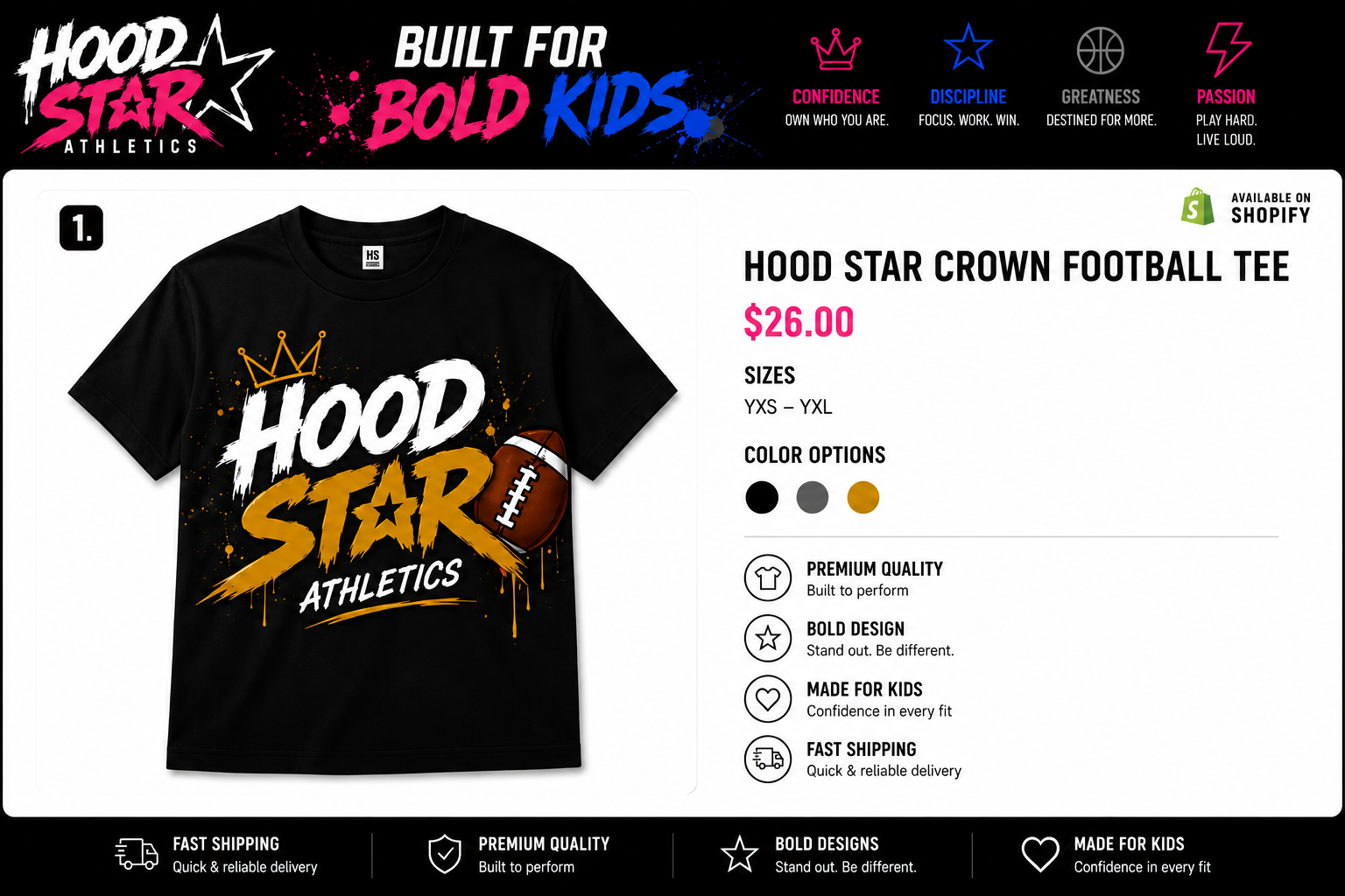 Hood Star Signature Tee