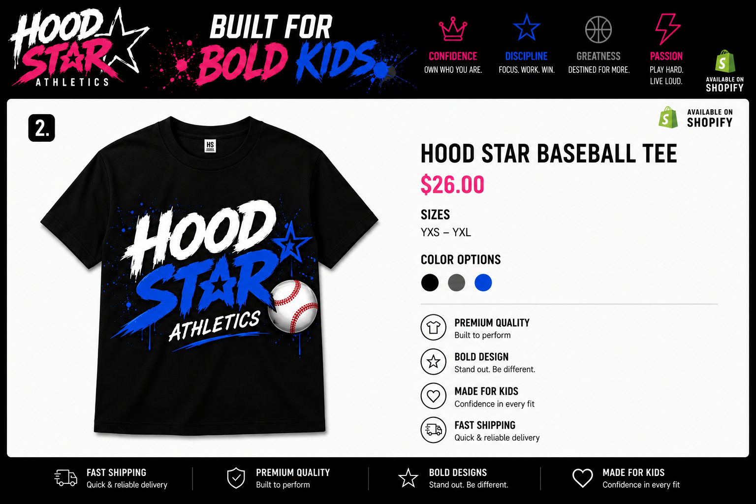 Hood Star Signature Tee