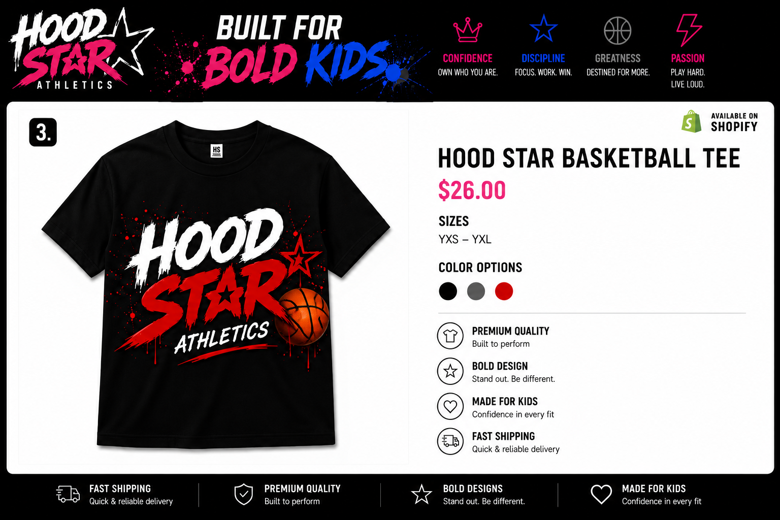 Hood Star Signature Tee