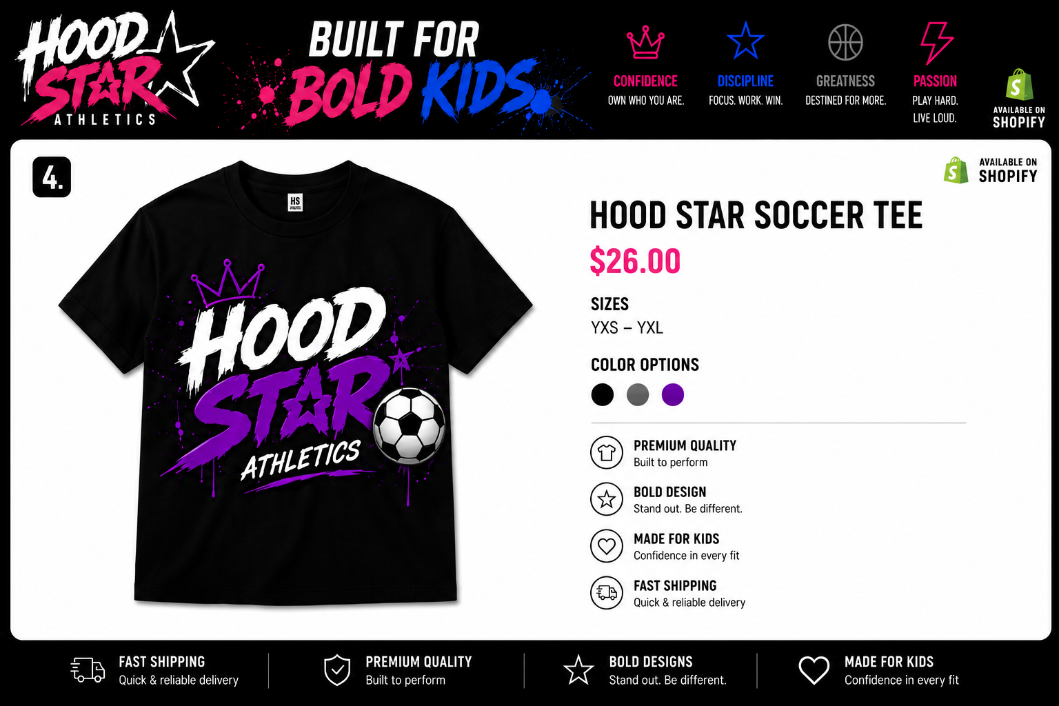 Hood Star Signature Tee