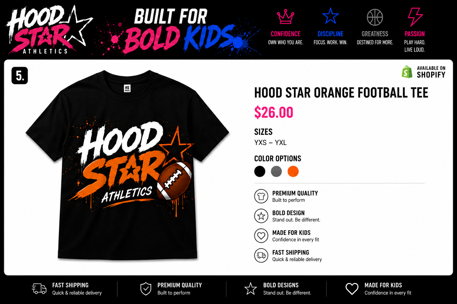 Hood Star Signature Tee