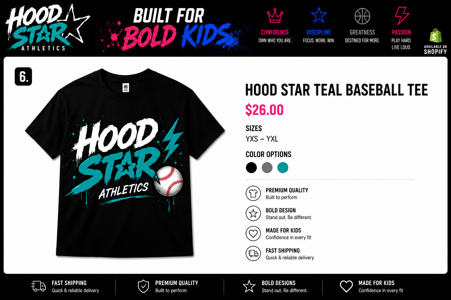 Hood Star Signature Tee