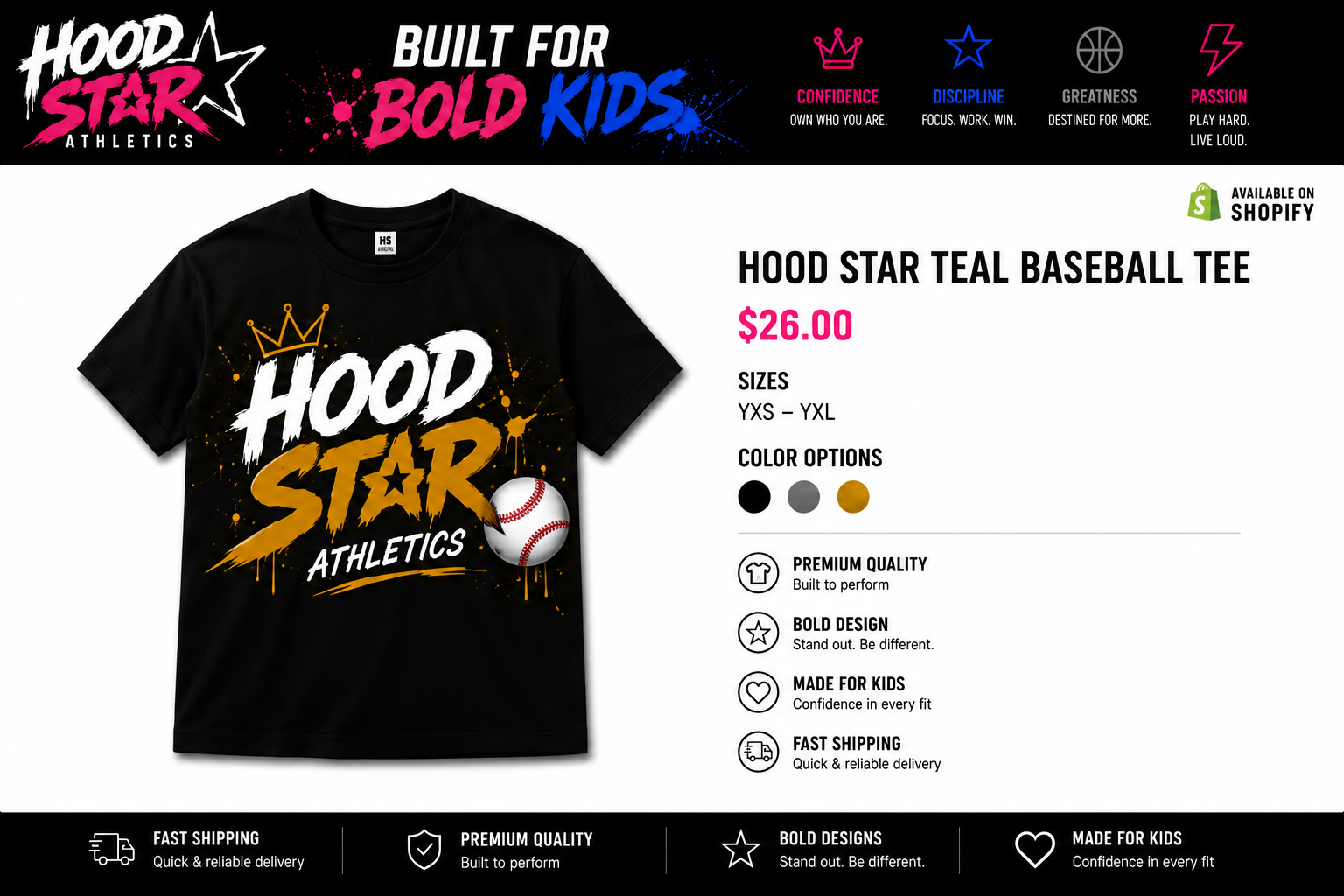 Hood Star Signature Tee