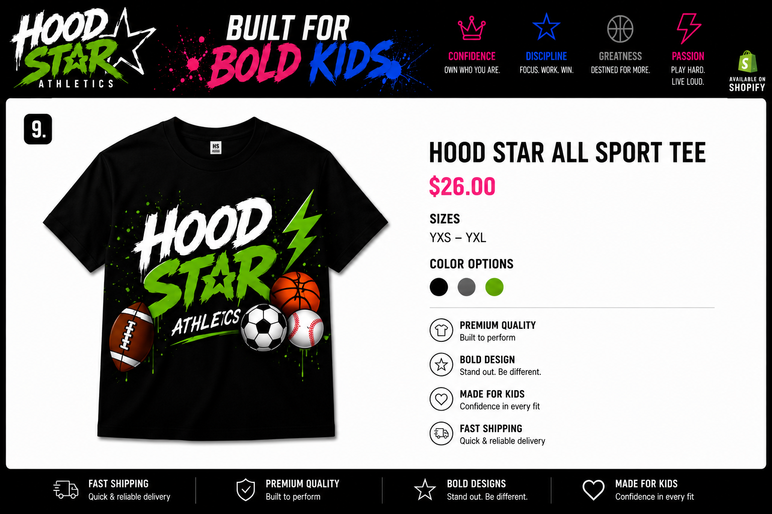 Hood Star Signature Tee